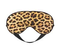 Masque de sommeil réversible à motif imprimé peau de léopard, idéal pour le camping, la méditation et les quarts de travail, ajustement parfait, pas de fuite de lumière