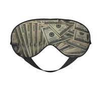 Masque de sommeil réversible avec impression en dollars américains, idéal pour le camping, la méditation et les quarts de travail, ajustement parfait, pas de fuite de lumière