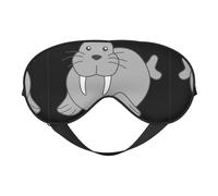 Masque de sommeil réversible avec imprimé morse, idéal pour le camping, la méditation et les quarts de travail, ajustement parfait, pas de fuite de lumière