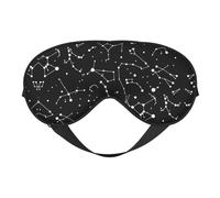 Masque de sommeil réversible avec motif constellation de divination étoilée, idéal pour le camping, la méditation et les quarts de travail, ajustement parfait, pas de fuite de lumière