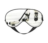 Masque de sommeil réversible avec motif de hockey sur glace, idéal pour le camping, la méditation et les quarts de travail, ajustement parfait, pas de fuite de lumière