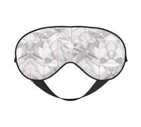 Masque de sommeil réversible avec motif marbre or rose, idéal pour le camping, la méditation et les quarts de travail, ajustement parfait, pas de fuite de lumière