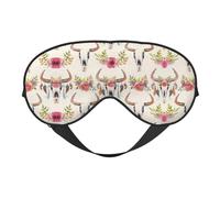 Masque de sommeil réversible avec motif tête de mort, idéal pour le camping, la méditation et les quarts de travail, ajustement parfait, pas de fuite de lumière