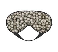 Masque de sommeil réversible imprimé baseball, idéal pour le camping, la méditation et les quarts de travail, ajustement parfait, pas de fuite de lumière