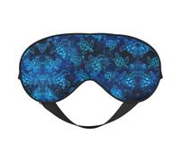 Masque de sommeil réversible imprimé tortue de mer, idéal pour le camping, la méditation et les quarts de travail, ajustement parfait, pas de fuite de lumière