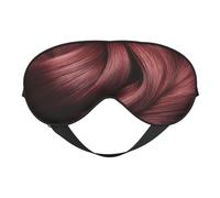 Masque de sommeil rouge vin effet brillant avec sangle ajustable, cache-yeux occultant la lumière pour femmes et hommes, idéal pour les voyages en avion, la sieste et la méditation.