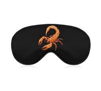 Masque de sommeil Scorpion, cache-yeux bloquant la lumière, bandeau avec sangle réglable pour femmes et hommes