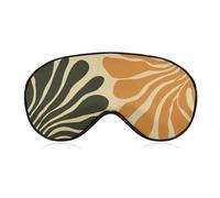 Masque de sommeil simple et élégant en forme florale pour homme et femme avec sangle réglable pour voyage, yoga, sieste, travail