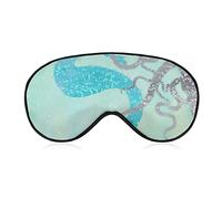 Masque de sommeil sirène et poulpe couverture de nuit pour les yeux pour femmes hommes BlockLight pour avion voyage sieste sangle réglable