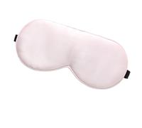 Masque De Sommeil Soie Lot de 2 masques de sommeil en soie véritable avec sangle réglable for bloquer la lumière et réduire les poches sous les yeux. Pour Dormir Siestes Méditation(Pink)