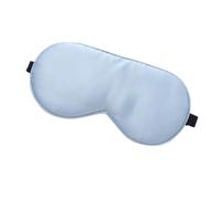 Masque De Sommeil Soie Lot de 3 masques de sommeil en soie véritable avec sangle réglable for bloquer la lumière et réduire les poches sous les yeux. Pour Dormir Siestes Méditation(Sky blue)