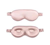 Masque De Sommeil Soie Masque for les yeux stéréoscopique 3D en soie véritable, ombrage en soie de mûrier, bande élastique sans pression for les yeux, sommeil, voyage Pour Dormir Siestes Méditation(Pi