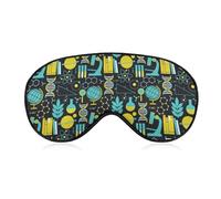 Masque de sommeil souple pour les yeux, cache-yeux, bandeau pour les yeux, jeu de fête, sciences, mathématiques, physique, chimie, biologie