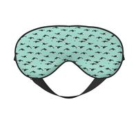 Masque de sommeil souple réversible pour la méditation et les voyages Motif baleine de l'océan Pacifique Unisexe