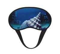Masque de sommeil sous l'eau - Doux et confortable - Avec sangle réglable - Occultant - Pour femmes, filles, hommes - Pour voyage, yoga, sieste, travail