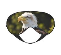Masque de sommeil soyeux avec imprimé aigle volant pour homme et femme, pour le sommeil et la relaxation