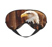 Masque de sommeil soyeux avec imprimé aigle volant pour homme et femme, pour le sommeil et la relaxation