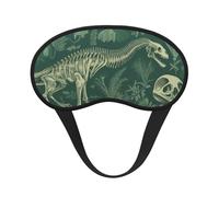 Masque de sommeil squelette de dinosaure pour homme et femme - Doux et confortable - Occultant - Pour voyage, yoga, sieste, travail