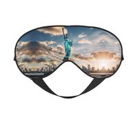 Masque de sommeil Statue de la Liberté à New York pour dormir, masque de sommeil bloquant parfaitement la lumière pour les femmes et les hommes, bandeau doux et confortable pour les voyages