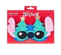 Masque de sommeil Stitch à Noël Doux Personnage Disney | MAD Beauty | Lilo & Stitch Confortable, Élastiqué, Réglable, pour Enfants & Adultes, Cadeau