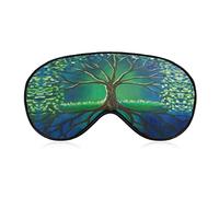 Masque de sommeil The Tree of Life avec sangle réglable Soft Eye Cover Blackout Blindfold pour Voyage Relax Sieste