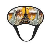 Masque de sommeil Tour Eiffel Paris 100 % bloquant la lumière Masque pour les yeux pour dormir, masque de sommeil unisexe pour voyage/sieste