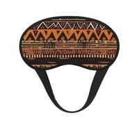 Masque de sommeil tribal africain en tissu de boue pour femmes, filles, hommes, masque doux et confortable avec sangle réglable pour les yeux, occultant, pour voyage, yoga, sieste, travail