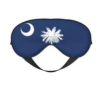 Masque de sommeil ultra doux avec imprimé drapeau de la Caroline du Sud - Bloque la lumière pour un sommeil profond - En voyage ou à la maison