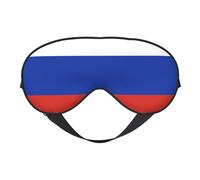 Masque de sommeil ultra doux avec imprimé drapeau russe bloquant la lumière pour un sommeil profond en voyage à la maison