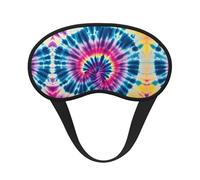 Masque de sommeil ultra doux et lisse pour dormir la nuit, faire du yoga ou voyager - Masque occultant Tie Dye Art pour les personnes dormant sur le côté