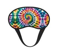Masque de sommeil ultra doux et lisse pour dormir la nuit, faire du yoga ou voyager - Masque occultant Tie Dye Art pour les personnes dormant sur le côté