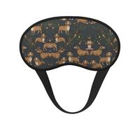 Masque de sommeil ultra doux et lisse pour dormir la nuit, faire du yoga ou voyager - Weenie Dogs Art Masque occultant pour les personnes dormant sur le côté
