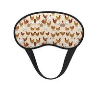 Masque de sommeil ultra doux et lisse pour dormir la nuit, voyage, yoga - A Brood of Chickens Art, masque occultant pour les personnes dormant sur le côté
