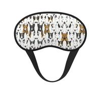 Masque de sommeil ultra doux et lisse pour les voyages, le travail, les siestes - Motif humoristique de chien Bull Terrier occultant pour enfants, filles, adolescentes et femmes
