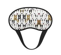 Masque de sommeil ultra doux et lisse pour les voyages, le travail, les siestes - Motif humoristique de chien Bull Terrier occultant pour enfants, filles, adolescentes et femmes