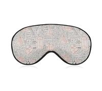 Masque de sommeil unisexe anti-lumière avec formule mathématique Lorem Ipsum, adapté aux siestes à la maison, au bureau et dans les avions