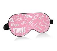 Masque de sommeil unisexe pour les yeux Sensibilisation au cancer du sein Masque de sommeil nocturne Couverture confortable pour les yeux