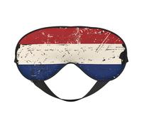 Masque de sommeil vintage avec drapeau des Pays-Bas, masque de nuit, bandeau lumineux, doux et sans pression, avec sangle élastique, pour la maison, les voyages, le bureau, la sieste et le yoga.