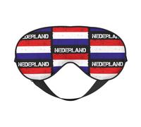 Masque de sommeil vintage avec drapeau des Pays-Bas, masque de nuit, bandeau lumineux, doux et sans pression, avec sangle élastique, pour la maison, les voyages, le bureau, la sieste et le yoga.