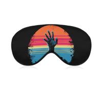 Masque de sommeil vintage Halloween avec main de zombie, doux et effrayant, bloquant efficacement la lumière, idéal pour les voyages.