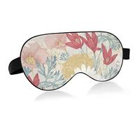 Masque de sommeil Vintage Wild Flowers Night Eye Shade Cover Soft Comfort Blindfold Blockout Light Sangle réglable pour hommes femmes