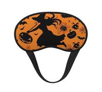 Masque de sommeil volant de sorcière d'Halloween pour homme et femme, masque de sommeil doux et confortable, masque de sommeil occultant pour voyage, yoga, sieste, travail