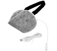 Masque de Sommeil Yeux Chauffant USB 5v, Polyester | Pauses au Bureau et Voyages, Taille Ajustable, Doux Peau, Aide à Mieux Dormir et Soulage la Fatigue