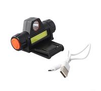 Masque de soudage lampe frontale 8 cm pour usage professionnel | Rechargeable via USB, taille compacte de 8 cm, construction légère en polypropylène, idéal pour le montage du casque