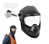 Masque de soudage True Colour - Casque de soudage léger et obscurcissant Automatique | Protecteur du Visage résistant UV | Anti-poussière Grand Casque de soudage pour Arc Pipeline Stick meulage