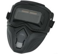 Masque de soudeur auto-obscurcissant à énergie solaire avec abat-jour réglable pour équipement de sécurité de travail des métaux 22,5 x 19 cm (C)