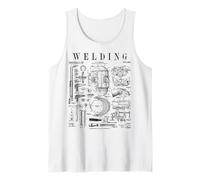 Masque de Soudeur avec Lampe Torche et Outils - Imprimé Vintage Débardeur