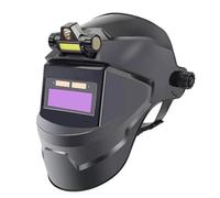 Masque de Soudure,Grande Taille Visualisation, Casque de soudage avec Lampe Frontale Rechargeable et Masque Protection électrique à Gradation Automatique for l'arc, meulage découpe(A)