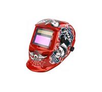 Masque de soudure professionnel auto-obscurcissant échelon 9/13 DIN Rouge Lucky's speed shop