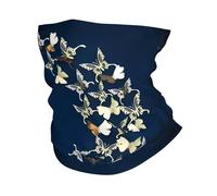 Masque de sport multifonction avec imprimé papillon métallique adapté pour le sport par temps froid